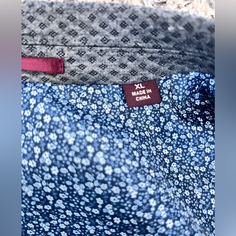 Johnston & Murphy Men’s Suit Blazer Jacket w/floral pocket hanky size XL - Picture 6 of 11